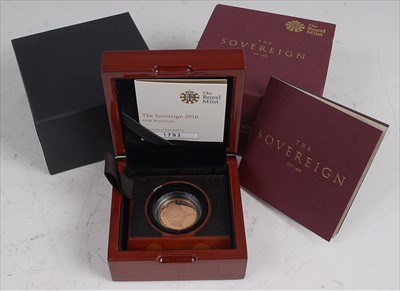 Lot 442 - Great Britain, 2016 gold proof sovereign