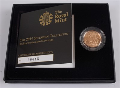 Lot 444 - Great Britain, 2014 gold full sovereign