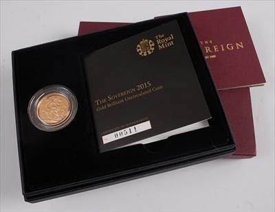 Lot 445 - Great Britain, 2015 gold full sovereign