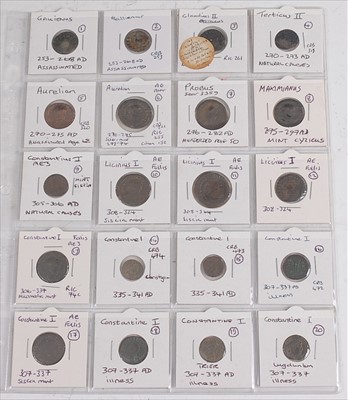 Lot 122 - Roman, a collection ancient Roman coins to include