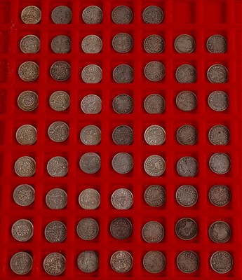 Lot 125 - Great Britain, a collection of threepence coins