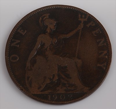 Lot 130 - Great Britain, 1902 one penny