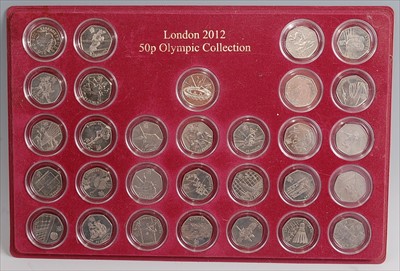Lot 132 - Great Britain, London 2012 Olympic 50 pence collection