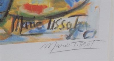 Lot 236 - Marie Tissot (French b.1949) - L'atelier,...