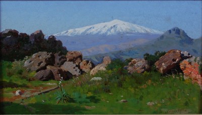 Lot 245 - Mario Mirabella (1870-1931) - Mountainous...