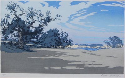 Lot 306 - Oscar Droege (1898-1982) - Lakeside Landscape...