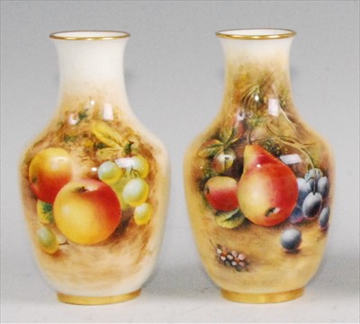 Lot 1083 - A Royal Worcester porcelain vase, shape...