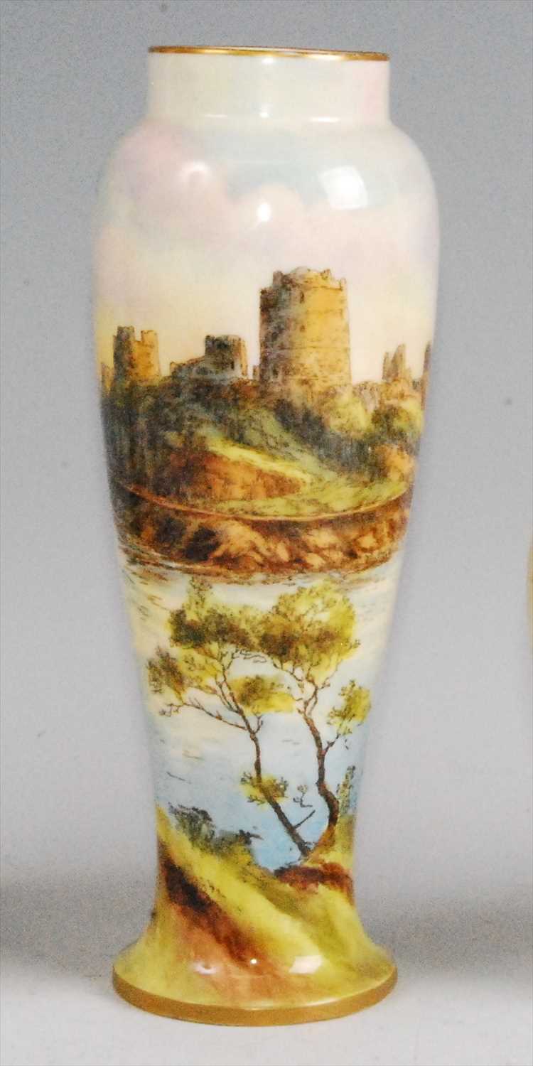 Lot 1064 - A Royal Worcester porcelain vase, shape...