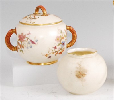 Lot 1093 - A Royal Worcester blushware jug, shape No.1507,...