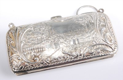 Lot 1145 - A late Victorian lady's silver evening purse,...