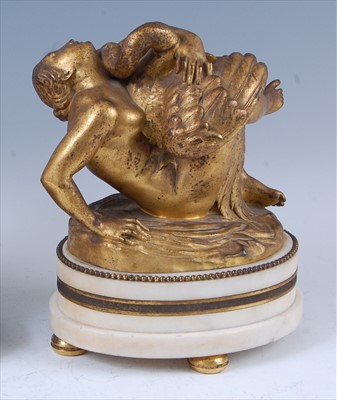 Lot 1305 - A late 19th century French gilt bronze figure...