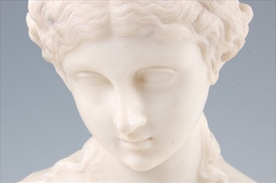 Lot 1286 - A late 19th century Italian carved white...