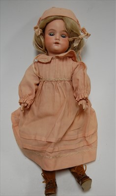 Lot 2230 - An Armand Marseille bisque head doll, having...