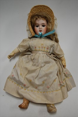 Lot 2237 - A French bisque head doll, possibly Charles...