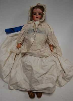 Lot 2238 - An Armand Marseille bisque head doll, having...