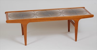 Lot 397 - A 1960s G-Plan teak and tile-top inset coffee...