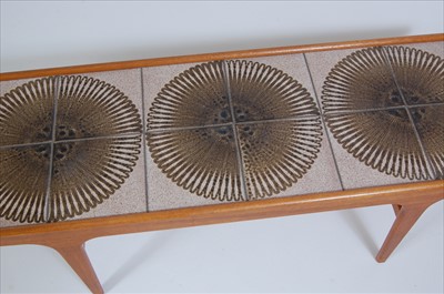 Lot 397 - A 1960s G-Plan teak and tile-top inset coffee...