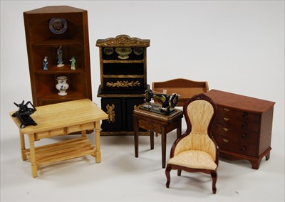 Lot 2270 - A large collection of dolls house dolls,...