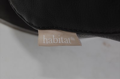 Lot 412 - A contemporary Habitat black leather...