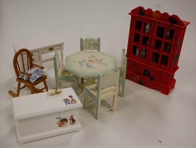Lot 2272 - A collection of assorted dolls house dolls,...