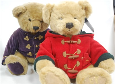Lot 2281 - A Harrod's year bear for 1999, in brown-tipped...
