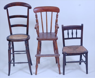 Lot 2296 - A Victorian simulated rosewood childs...