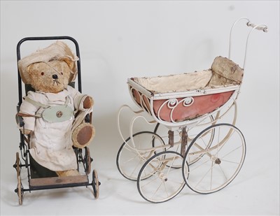 Lot 2300 - A mid-20th century childs mohair bear, having...