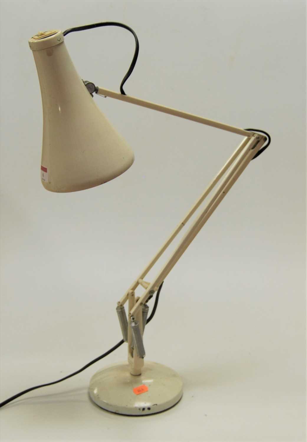 Lot 6 - A Herbert Terry cream painted anglepoise desk...