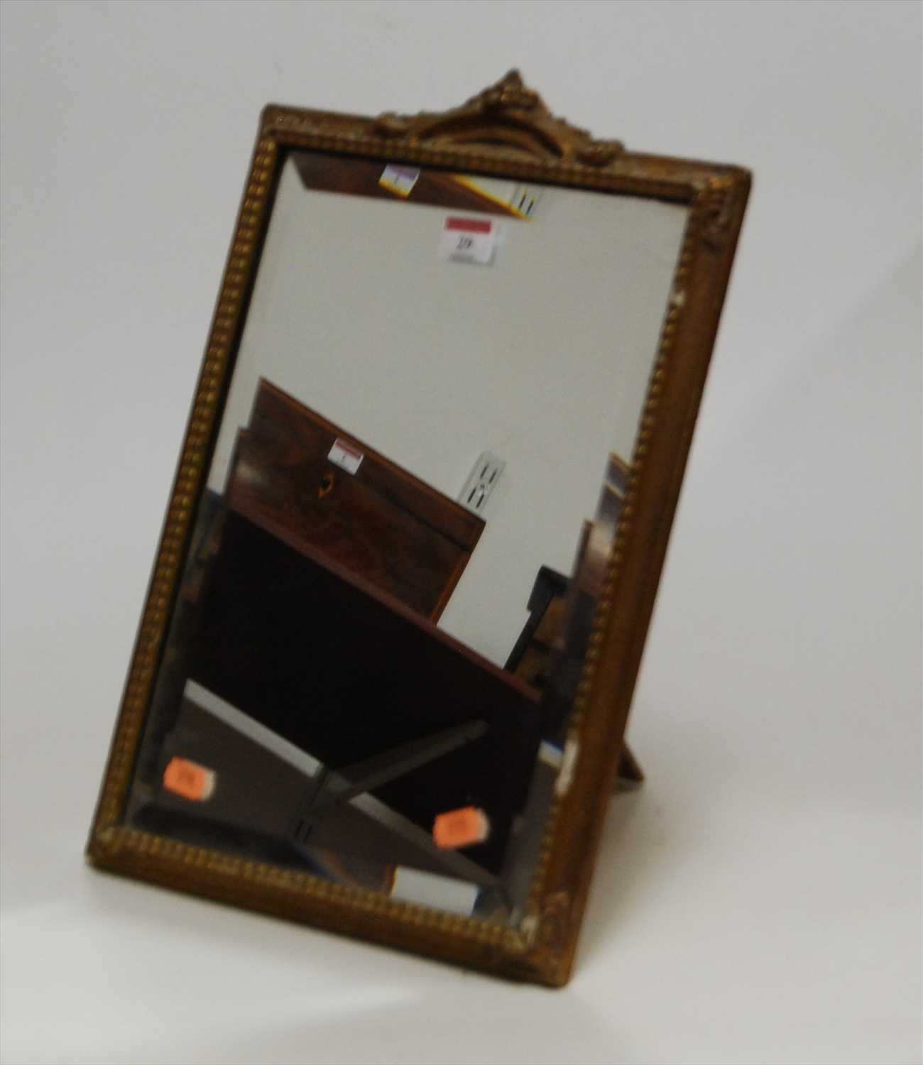Lot 29 - A 1950s easel dressing table mirror, the...