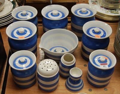 Lot 89 - A collection of Cornish ware table wares in...