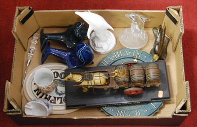 Lot 148 - A box of miscellaneous items, to include two...