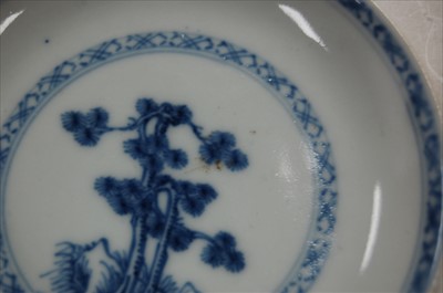Lot 166 - An 18th century Chinese blue and white tea...
