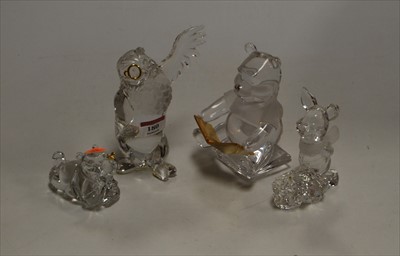 Lot 180 - A collection of four Lennox Collection crystal...