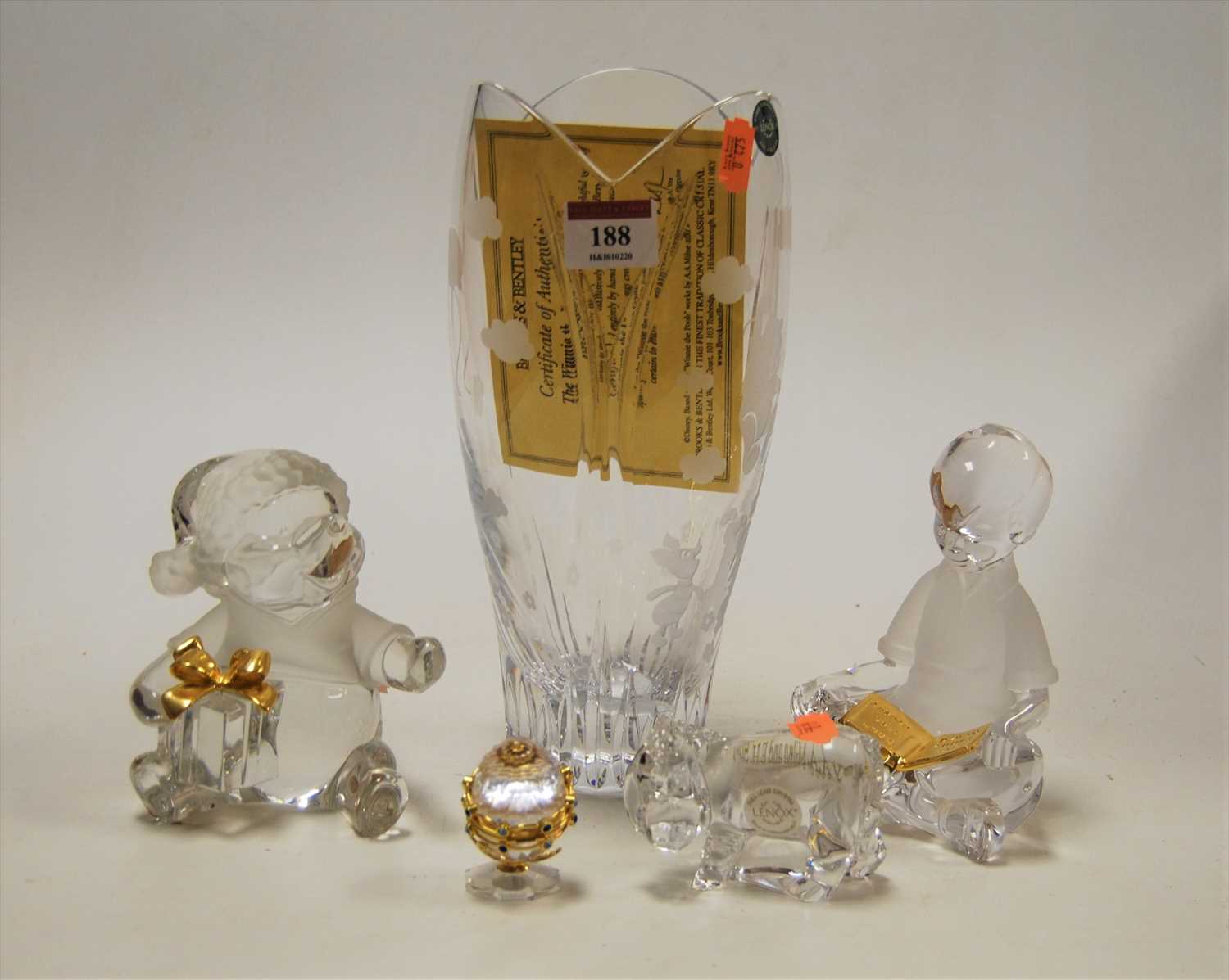 Lot 188 - A collection of Lennox Crystal glassware, to...