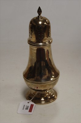 Lot 198 - A mid-20th century silver pedestal lighthouse...