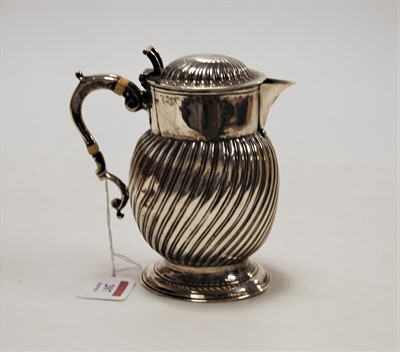 Lot 207 - An 18th century white metal water jug, of...