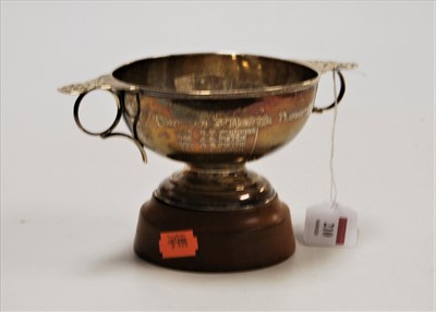 Lot 210 - A George V silver presentation shallow bowl,...