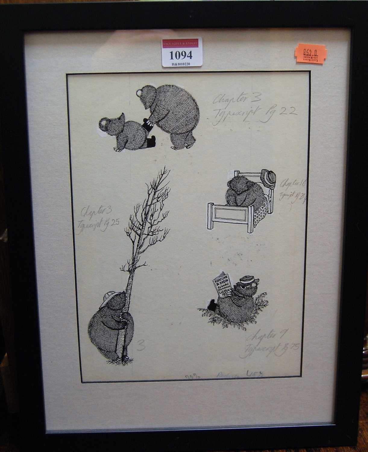 Lot 1094 - Margaret Gordon, Original book illustration...