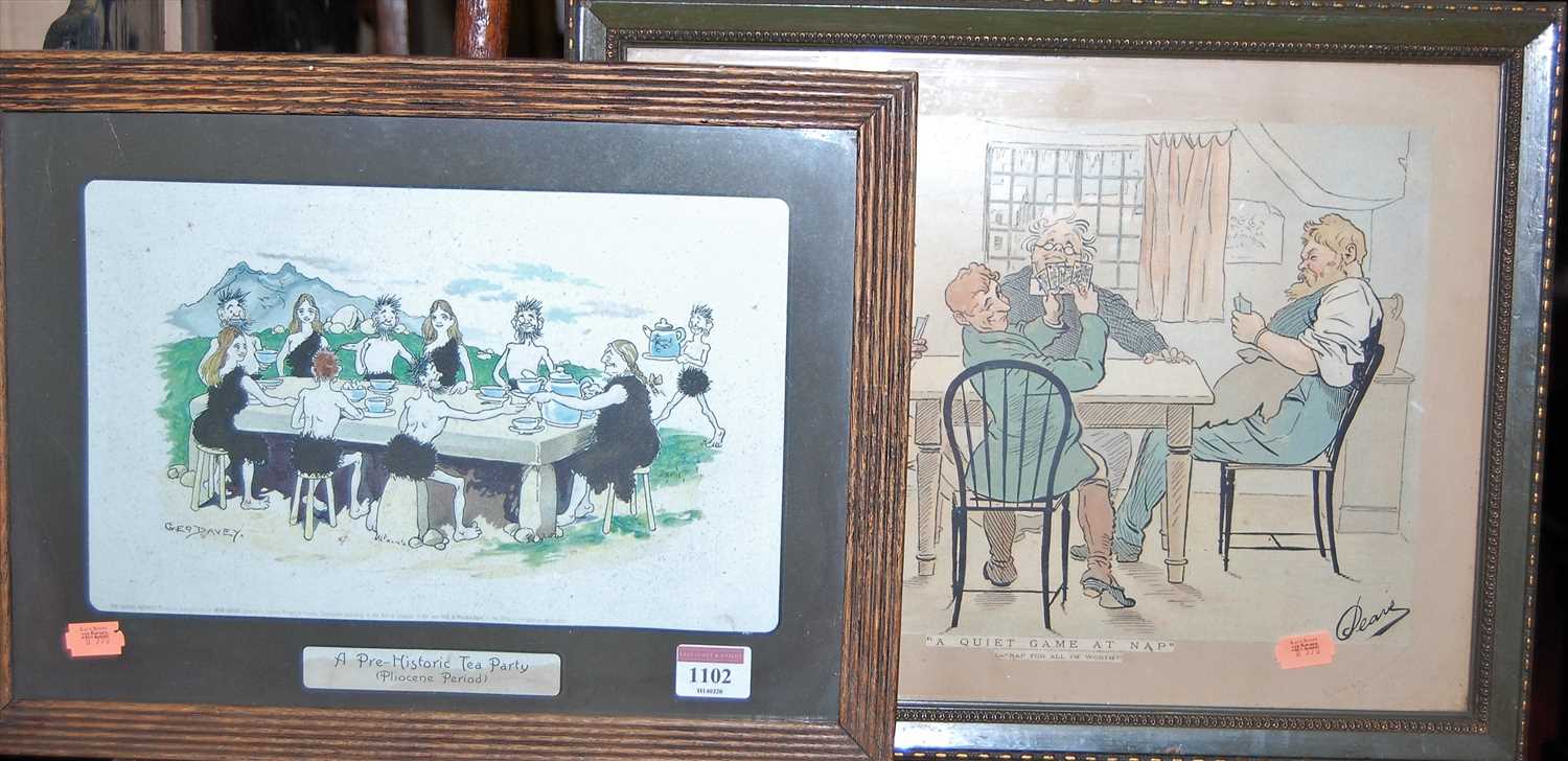 Lot 1102 - George Davey (1882-?) - A pre-historic tea...
