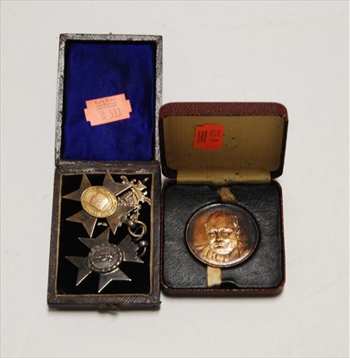 Lot 360 - A 1950s commemorative medallion for the 80th...
