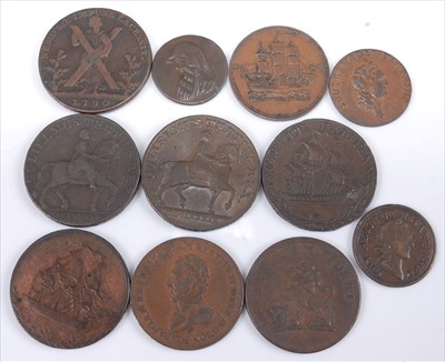 Lot 154 - Great Britain and World, a collection of 18th century and later copper tokens to include