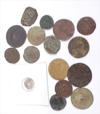 Lot 155 - World coins, jetons and tokens to include