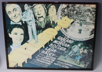 Lot 552 - An MGM film poster for the 1939 film The Wizard of Oz