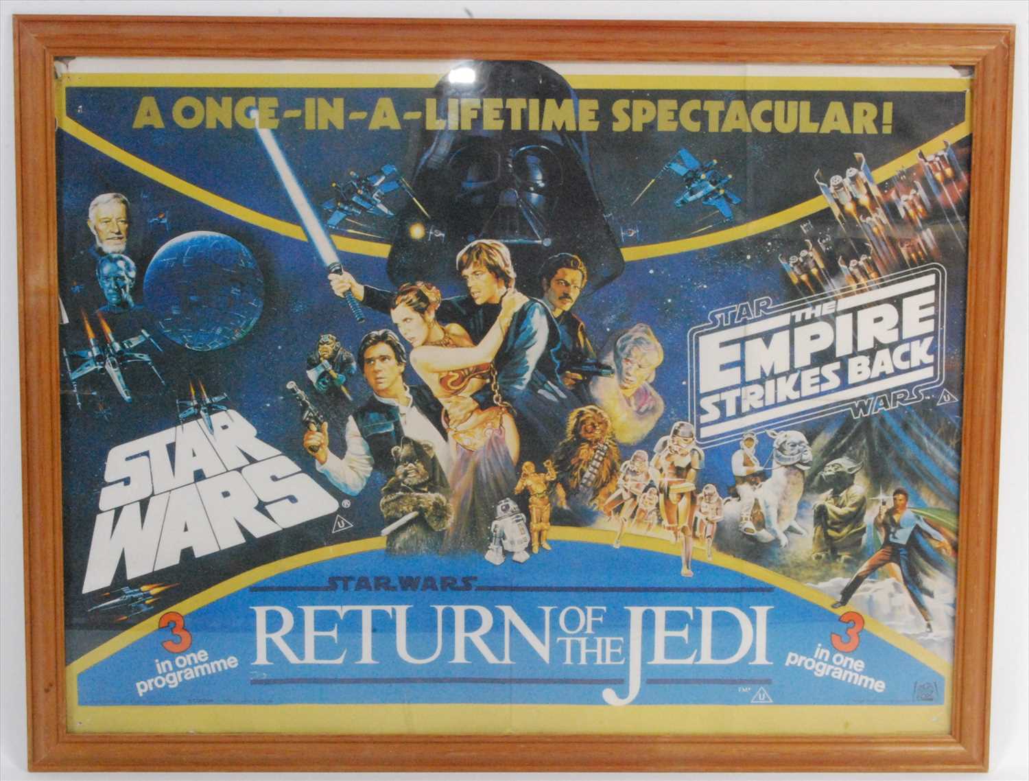 Lot 550 - Star Wars, a UK quad poster for the 3 in 1 Programme
