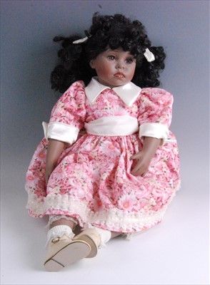 Lot 2346 - A modern bisque head collectors doll