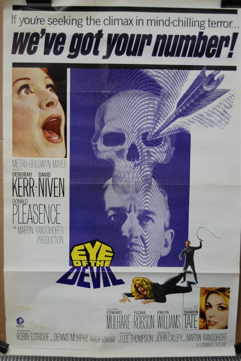 Lot 543 - Eye of the Devil, 1966 one sheet poster