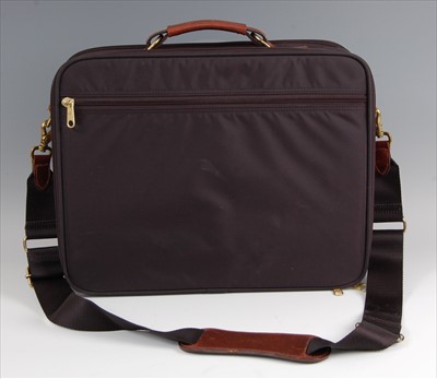 Lot 170 - A Mulberry laptop bag, of plain black canvas...