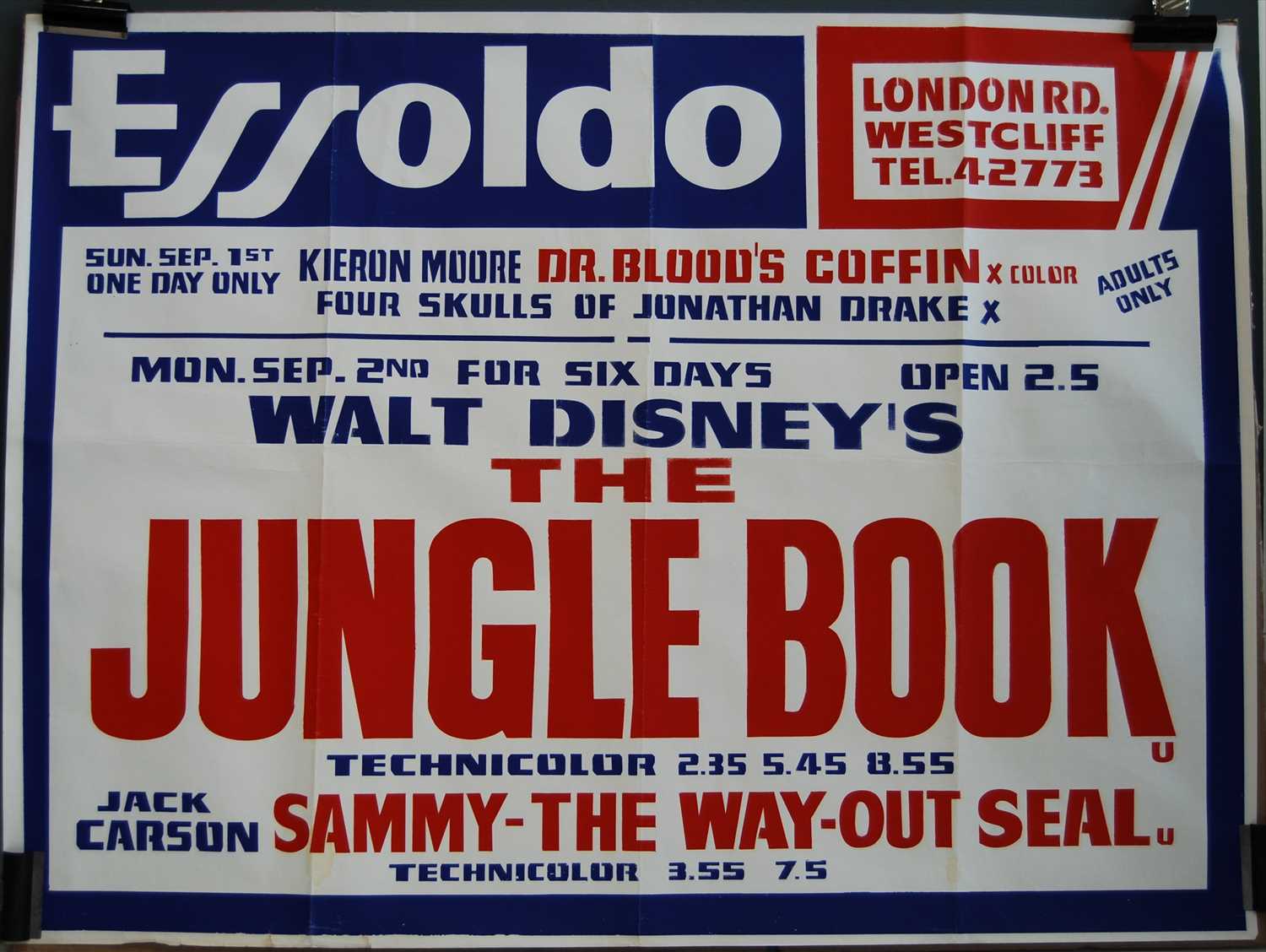 Lot 532 - An Essoldo London Road, Westcliff cinema poster