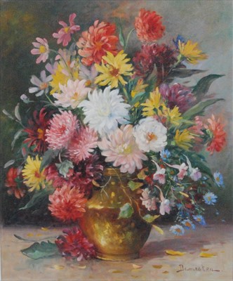 Lot 255 - Eugène Demester (b.1914) - Still Life Flowers...