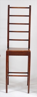 Lot 1463 - A Victorian fruitwood ladderback 'correction'...